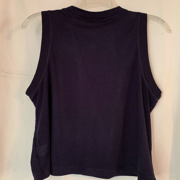 Spiritual Gangster dark blue 'Amor Crop Tank' - Picture 5 of 8